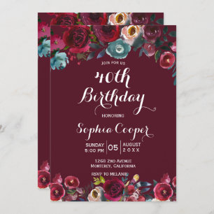 Invitation Elégante fête florale de la marine bourguignonne 4