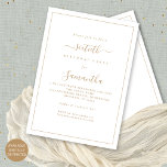 Invitation Elégante Gold Script Bordure 60e fête d'anniversai<br><div class="desc">Elégante Gold Script Bordure 60e fête d'anniversaire. Disponible numériquement ou imprimé. Un design de texte moderne minimaliste pour votre soixantième qui est entièrement personnalisable, avec une bordure de ligne unique. Modifiez les mots au besoin et vous pouvez également modifier les couleurs du texte et des arrière - plans, ainsi que...</div>