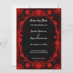 Invitation élégante gothique pour Halloween de sau