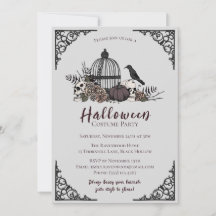 Élégante Halloween foncé Adulte Costume Party Invi