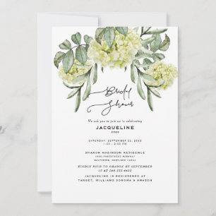 Invitation Elégante Hydrangea White Bridal Show