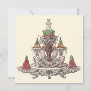 Invitation Élégante langouste Vintage / Écloserie