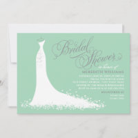 Elégante Mariage de la menthe verte Fête des marié