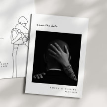 Invitation Élégante Minimaliste de Photo de Sauveg