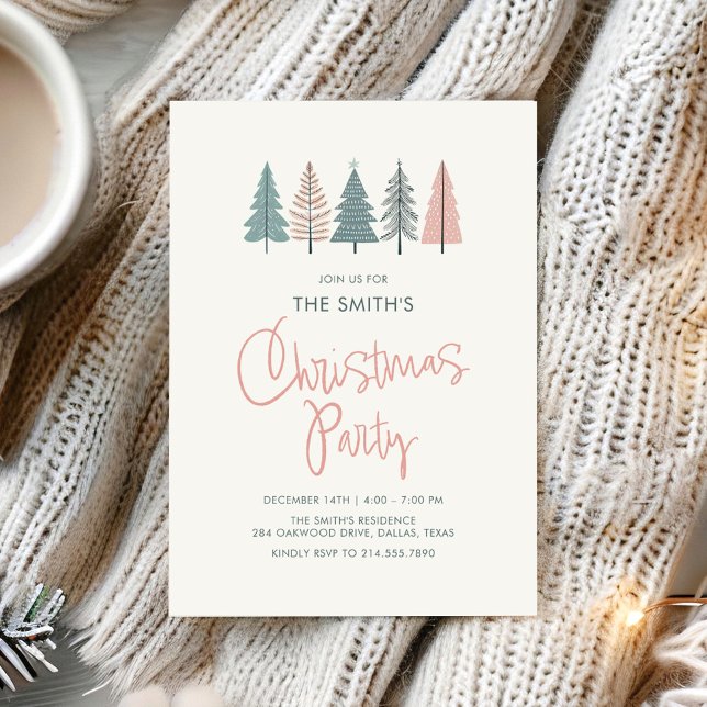 Invitation élégante moderne pour une fête de Noël (Créateur téléchargé)