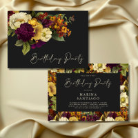 Elégante Moody Jewel Vintage Floral Anniversaire P