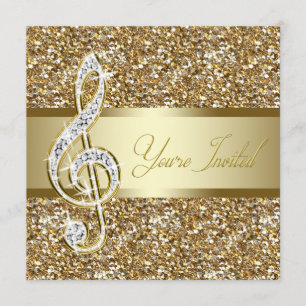 Invitation Élégante musique Treble Clef Symphony Concery Cons