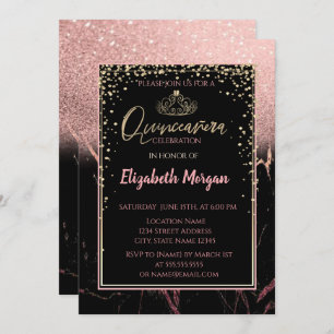 Invitation Elégante Parties scintillant moderne Gold Tiara, M