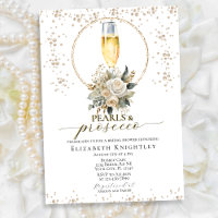 Elégante perles florales et Fête des mariées de po