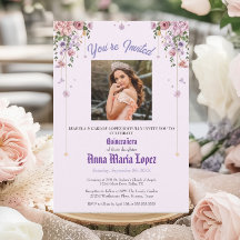Élégante Photo Florale Mis Quince Quinceañera 15èm