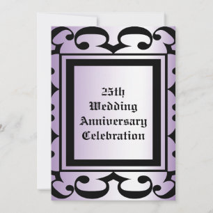 Invitation élégante pour anniversaire de mariage
