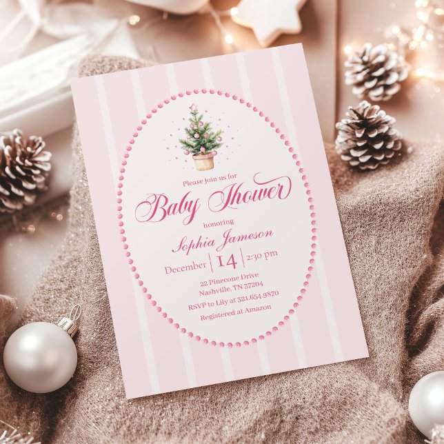 Invitation élégante pour Baby Shower sous le thème (Créateur téléchargé)