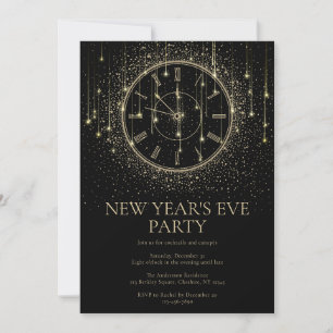 Invitation élégante pour la soirée du Nouvel An