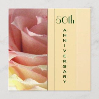 Invitation élégante pour le 50e anniversaire