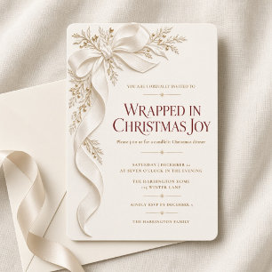 Invitation élégante pour le dîner de Noël Vory Gol