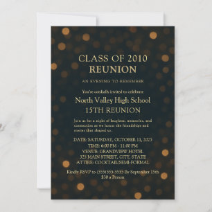 Invitation élégante pour les 15 ans de retrouvaill