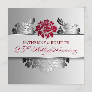 invitation élégante pour les 25 ans de mariage arg