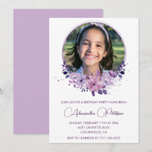 Invitation élégante pour un 10ème anniversaire Pho