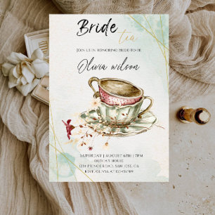 Invitation élégante pour un après-midi thé pour la