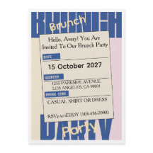 Invitation élégante pour un brunch du vendredi – M