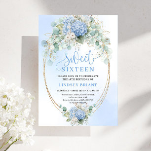 Invitation élégante pour un Sweet Sixteen avec des