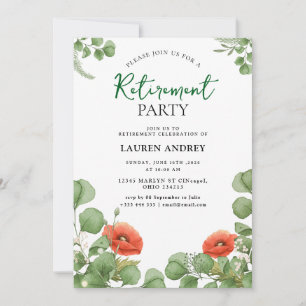 Invitation élégante pour une célébration de retrai