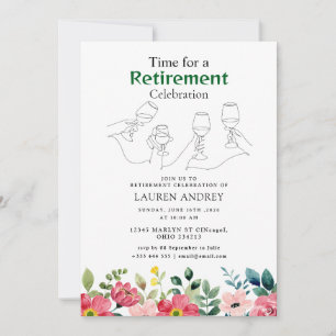 Invitation élégante pour une célébration de retrai