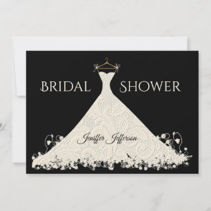 Invitation élégante pour une douche de mariée