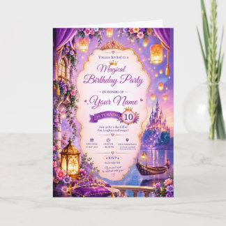 Invitation élégante pour une fête d'anniversaire |