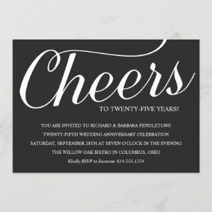 Invitation élégante pour une fête d'anniversaire d