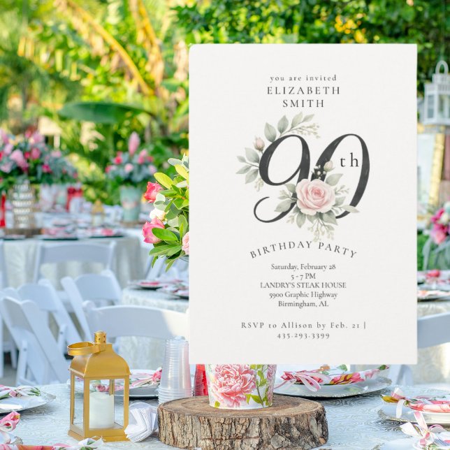 Invitation élégante pour une fête d'anniversaire d (Créateur téléchargé)