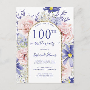 Invitation élégante pour une fête d'anniversaire d
