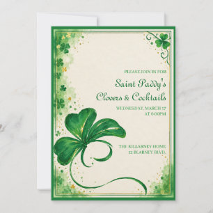 Invitation élégante pour une fête de la Saint-Patr
