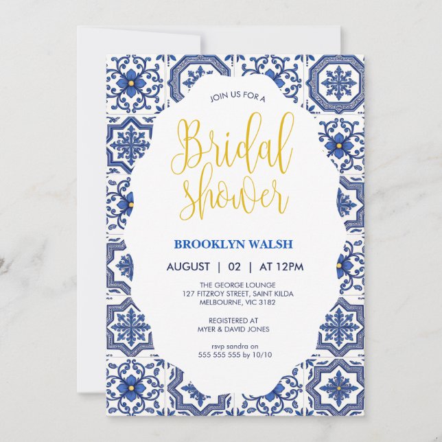 Invitation Élégante pour une Fête de Mariage Carre (Devant)