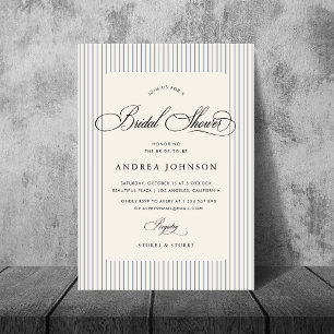 Invitation Élégante pour une Fête de Mariée au Cou