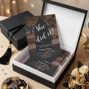 Invitation élégante pour une fête de remise de dip