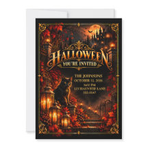 Invitation élégante pour une fête d'Halloween avec