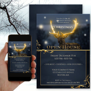 Invitation élégante pour une maison ouverte pendan