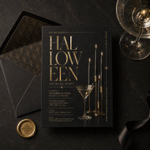 Invitation élégante pour une soirée cocktail Hallo
