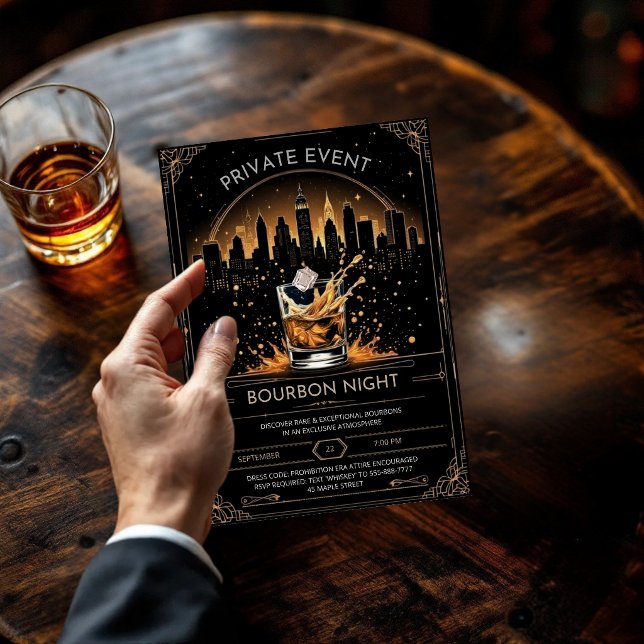 Invitation élégante pour une soirée de dégustation (Créateur téléchargé)