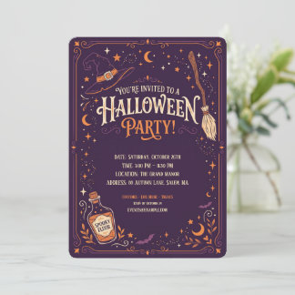 Invitation élégante pour une soirée d'Halloween de