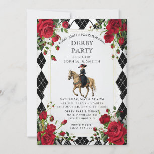 Invitation élégante pour une soirée Kentucky Derby