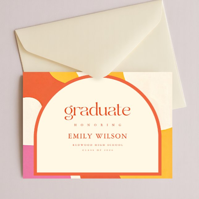 Invitation élégante rétro pour la remise des diplô (Créateur téléchargé)