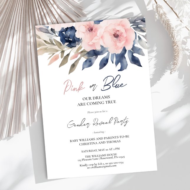 Invitation Élégante révélation de genre (Créateur téléchargé)