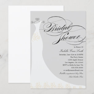 Invitation Élégante robe Choisissez votre propre couleur Arr