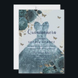 Invitation Élégante robe étincelante Gown Rose Quinceanera Pa<br><div class="desc">Elégant Robe Étincelante Gown Rose Quinceanera Party Invitation Davantage de motifs floraux élégants dans notre magasin! Voir la collection correspondante dans notre magasin</div>