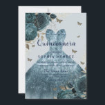 Invitation Élégante robe étincelante Gown Rose Quinceanera Pa<br><div class="desc">Elégant Robe Étincelante Gown Rose Quinceanera Party Invitation Davantage de motifs floraux élégants dans notre magasin! Voir la collection correspondante dans notre magasin</div>