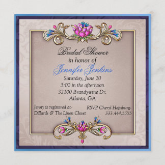 Invitation élégante romantique de Fête de la