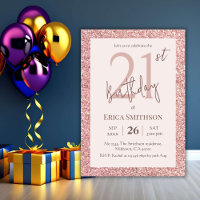 Elégante Rose Gold Parties scintillant moderne 21e