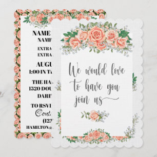 Invitation élégante sur le Stock de lin